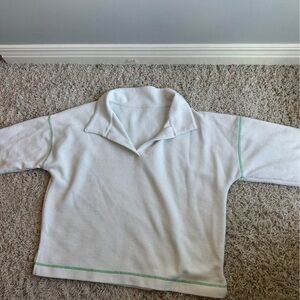 White Long Sleeve Polo Shirt